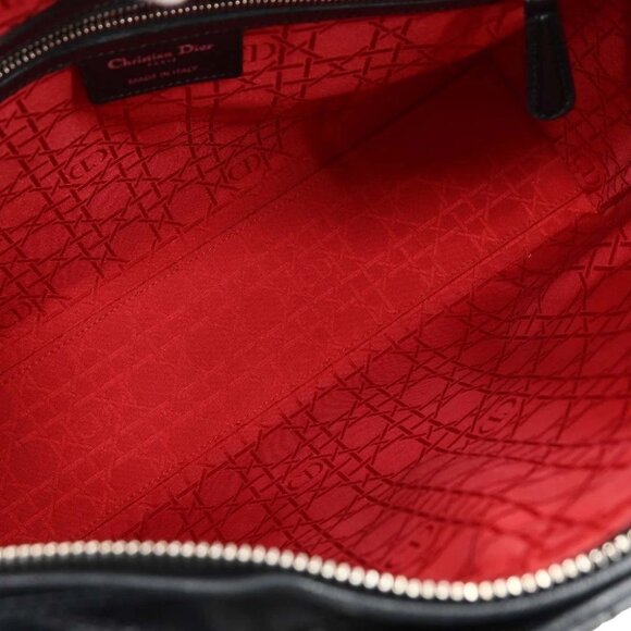 Christian Dior Black Lambskin Lady Dior Cannage 2way Handbag 05-MA-1102 115880 - Picture 8 of 10